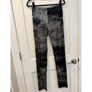 Nightcap Crushed Velvet Black Gray Legging - women's size 4 - at Anthropolgie